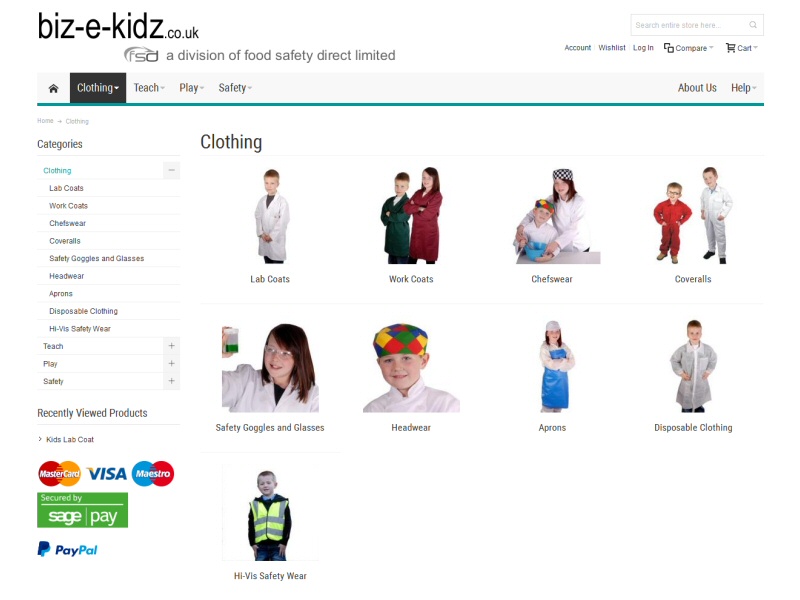 Biz-e-Kidz Website, © EasierThan Website Design