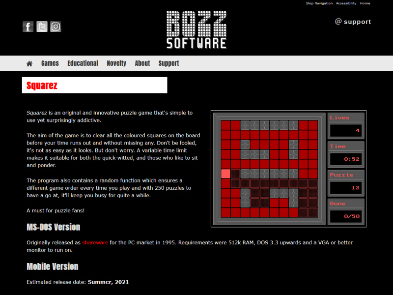 Bozz Software Website, © EasierThan Website Design