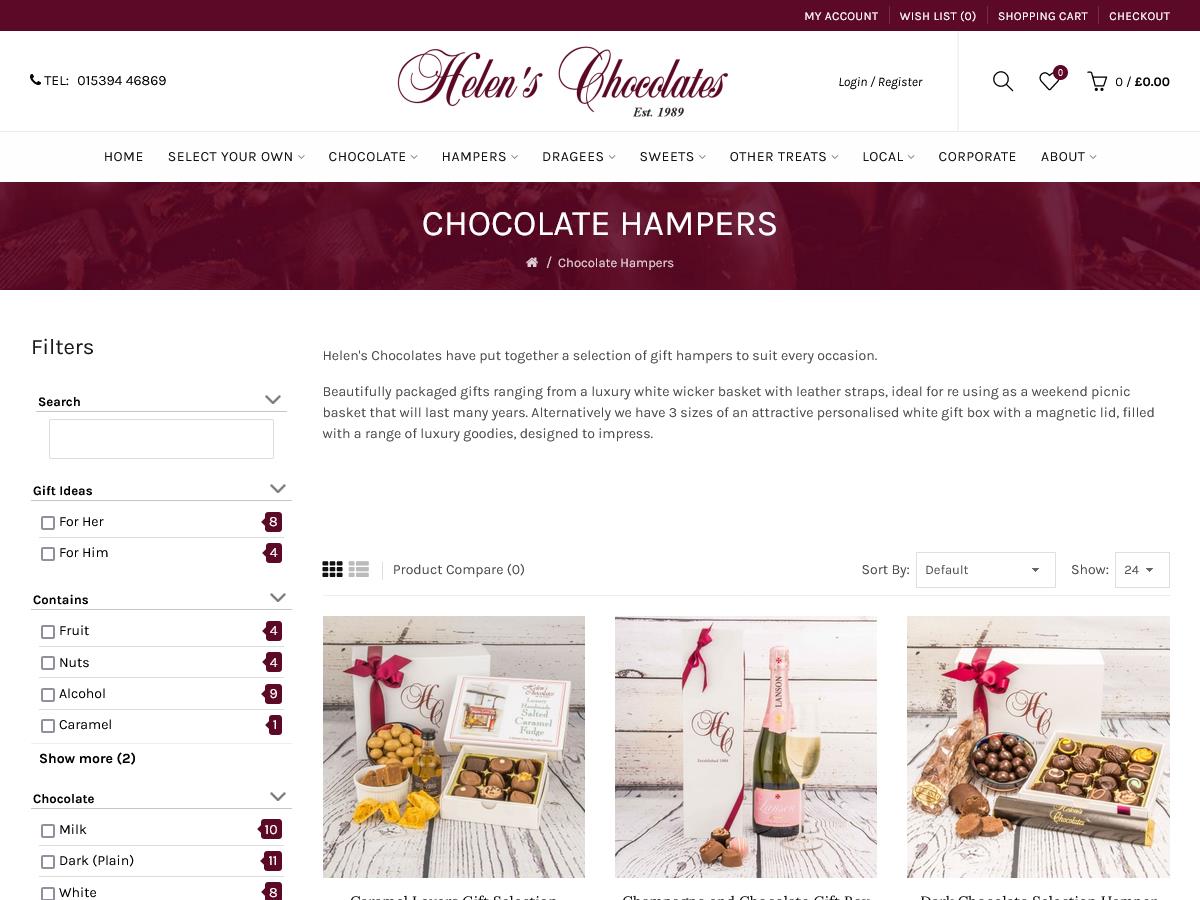 Link - Testimonial, Helen's Chocolates, Bowness, Cumbria